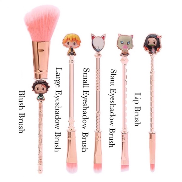 Demon Slayer 5 Piece Makeup Brush Set - Picture 3 of 16